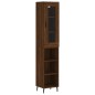 vidaXL Credenza Rovere Marrone 34,5x34x180 cm in Legno Multistrato vidaXL Credenza Rovere Marrone 34,5x34x180 cm in Legno Multistrato