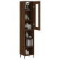 vidaXL Credenza Rovere Marrone 34,5x34x180 cm in Legno Multistrato vidaXL Credenza Rovere Marrone 34,5x34x180 cm in Legno Multistrato