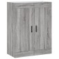 vidaXL Credenza Grigio Sonoma 69,5x34x180 cm in Legno Multistrato