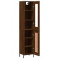 vidaXL Credenza Rovere Marrone 34,5x34x180 cm in Legno Multistrato vidaXL Credenza Rovere Marrone 34,5x34x180 cm in Legno Multistrato