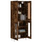 vidaXL Credenza Rovere Fumo 69,5x34x180 cm in Legno Multistrato vidaXL Credenza Rovere Fumo 69,5x34x180 cm in Legno Multistrato