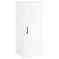 vidaXL Credenza 34,5x34x180 cm in Legno Multistrato Bianco Lucido vidaXL Credenza 34,5x34x180 cm in Legno Multistrato Bianco Lucido