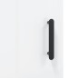 vidaXL Credenza 34,5x34x180 cm in Legno Multistrato Bianco Lucido vidaXL Credenza 34,5x34x180 cm in Legno Multistrato Bianco Lucido