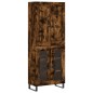 vidaXL Credenza Rovere Fumo 69,5x34x180 cm in Legno Multistrato vidaXL Credenza Rovere Fumo 69,5x34x180 cm in Legno Multistrato