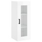 vidaXL Credenza 34,5x34x180 cm in Legno Multistrato Bianco Lucido vidaXL Credenza 34,5x34x180 cm in Legno Multistrato Bianco Lucido