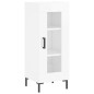 vidaXL Credenza 34,5x34x180 cm in Legno Multistrato Bianco Lucido vidaXL Credenza 34,5x34x180 cm in Legno Multistrato Bianco Lucido