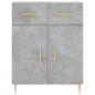 vidaXL Credenza Grigio Cemento 69,5x34x180 cm in Legno Multistrato vidaXL Credenza Grigio Cemento 69,5x34x180 cm in Legno Multistrato