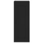 vidaXL Credenza Nera 34,5x34x180 cm in Legno Multistrato vidaXL Credenza Nera 34,5x34x180 cm in Legno Multistrato