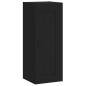 vidaXL Credenza Nera 34,5x34x180 cm in Legno Multistrato vidaXL Credenza Nera 34,5x34x180 cm in Legno Multistrato