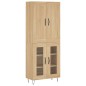 vidaXL Credenza Rovere Sonoma 69,5x34x180 cm in Legno Multistrato vidaXL Credenza Rovere Sonoma 69,5x34x180 cm in Legno Multistrato