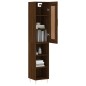 vidaXL Credenza Rovere Marrone 34,5x34x180 cm in Legno Multistrato vidaXL Credenza Rovere Marrone 34,5x34x180 cm in Legno Multistrato