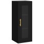 vidaXL Credenza Nera 34,5x34x180 cm in Legno Multistrato vidaXL Credenza Nera 34,5x34x180 cm in Legno Multistrato