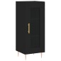 vidaXL Credenza Nera 34,5x34x180 cm in Legno Multistrato vidaXL Credenza Nera 34,5x34x180 cm in Legno Multistrato