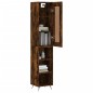 vidaXL Credenza Rovere Fumo 34,5x34x180 cm in Legno Multistrato vidaXL Credenza Rovere Fumo 34,5x34x180 cm in Legno Multistrato