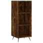 vidaXL Credenza Rovere Fumo 34,5x34x180 cm in Legno Multistrato vidaXL Credenza Rovere Fumo 34,5x34x180 cm in Legno Multistrato