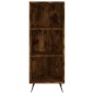 vidaXL Credenza Rovere Fumo 34,5x34x180 cm in Legno Multistrato vidaXL Credenza Rovere Fumo 34,5x34x180 cm in Legno Multistrato