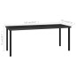 vidaXL Tavolo da Pranzo da Giardino Nero 180x70x73 cm in Polyrattan vidaXL Tavolo da Pranzo da Giardino Nero 180x70x73 cm in Polyrattan