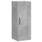vidaXL Credenza Grigio Cemento 34,5x34x180 cm in Legno Multistrato vidaXL Credenza Grigio Cemento 34,5x34x180 cm in Legno Multistrato