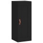 vidaXL Credenza Nera 34,5x34x180 cm in Legno Multistrato vidaXL Credenza Nera 34,5x34x180 cm in Legno Multistrato