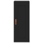 vidaXL Credenza Nera 34,5x34x180 cm in Legno Multistrato vidaXL Credenza Nera 34,5x34x180 cm in Legno Multistrato