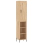 vidaXL Credenza Rovere Sonoma 34,5x34x180 cm in Legno Multistrato vidaXL Credenza Rovere Sonoma 34,5x34x180 cm in Legno Multistrato