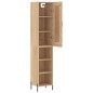 vidaXL Credenza Rovere Sonoma 34,5x34x180 cm in Legno Multistrato vidaXL Credenza Rovere Sonoma 34,5x34x180 cm in Legno Multistrato
