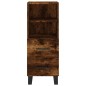 vidaXL Credenza Rovere Fumo 34,5x34x180 cm in Legno Multistrato vidaXL Credenza Rovere Fumo 34,5x34x180 cm in Legno Multistrato