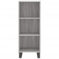 vidaXL Credenza Grigio Sonoma 34,5x34x180 cm in Legno Multistrato vidaXL Credenza Grigio Sonoma 34,5x34x180 cm in Legno Multistrato