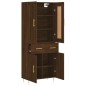 vidaXL Credenza Rovere Marrone 69,5x34x180 cm in Legno Multistrato vidaXL Credenza Rovere Marrone 69,5x34x180 cm in Legno Multistrato