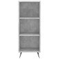 vidaXL Credenza Grigio Cemento 34,5x34x180 cm in Legno Multistrato vidaXL Credenza Grigio Cemento 34,5x34x180 cm in Legno Multistrato
