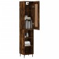 vidaXL Credenza Rovere Fumo 34,5x34x180 cm in Legno Multistrato vidaXL Credenza Rovere Fumo 34,5x34x180 cm in Legno Multistrato