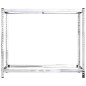 Portapneumatici a 2 Livelli 4pz Argento 110x40x110cm in Acciaio Portapneumatici a 2 Livelli 4pz Argento 110x40x110cm in Acciaio