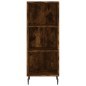 vidaXL Credenza Rovere Fumo 34,5x34x180 cm in Legno Multistrato vidaXL Credenza Rovere Fumo 34,5x34x180 cm in Legno Multistrato
