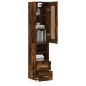 vidaXL Credenza Rovere Fumo 34,5x34x180 cm in Legno Multistrato vidaXL Credenza Rovere Fumo 34,5x34x180 cm in Legno Multistrato