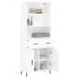 vidaXL Credenza Bianco Lucido 69,5x34x180 cm in Legno Multistrato vidaXL Credenza Bianco Lucido 69,5x34x180 cm in Legno Multistrato