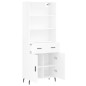 vidaXL Credenza Bianco Lucido 69,5x34x180 cm in Legno Multistrato vidaXL Credenza Bianco Lucido 69,5x34x180 cm in Legno Multistrato
