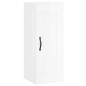 vidaXL Credenza 34,5x34x180 cm in Legno Multistrato Bianco Lucido vidaXL Credenza 34,5x34x180 cm in Legno Multistrato Bianco Lucido