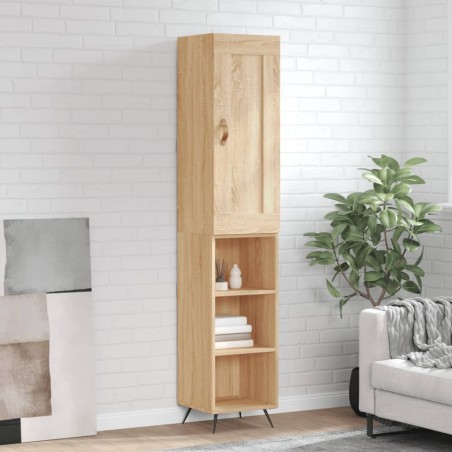 vidaXL Credenza Rovere Sonoma 34,5x34x180 cm in Legno Multistrato