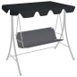 Baldacchino per Dondolo Giardino Nero 188/168x110/145 cm Baldacchino per Dondolo Giardino Nero 188/168x110/145 cm