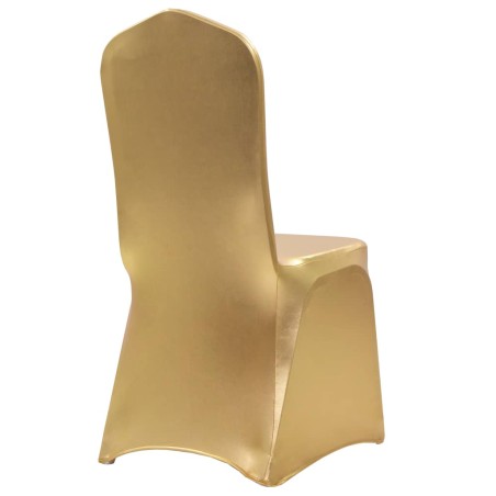 vidaXL Coprisedia Elasticizzato 6 pz Oro