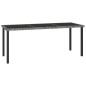 Tavolo da Pranzo da Giardino Grigio 180x70x73 cm in Polyrattan Tavolo da Pranzo da Giardino Grigio 180x70x73 cm in Polyrattan