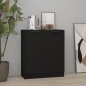 Credenza Nera 60x30x70 cm in Legno Multistrato Credenza Nera 60x30x70 cm in Legno Multistrato