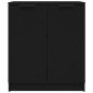 Credenza Nera 60x30x70 cm in Legno Multistrato Credenza Nera 60x30x70 cm in Legno Multistrato