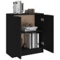Credenza Nera 60x30x70 cm in Legno Multistrato Credenza Nera 60x30x70 cm in Legno Multistrato