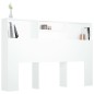 Testiera con Contenitore Bianco 160x19x103,5 cm Testiera con Contenitore Bianco 160x19x103,5 cm