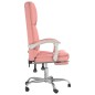 vidaXL Poltrona da Ufficio Massaggiante Reclinabile rosa in Similpelle vidaXL Poltrona da Ufficio Massaggiante Reclinabile rosa in Similpelle