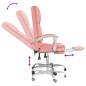 vidaXL Poltrona da Ufficio Massaggiante Reclinabile rosa in Similpelle vidaXL Poltrona da Ufficio Massaggiante Reclinabile rosa in Similpelle