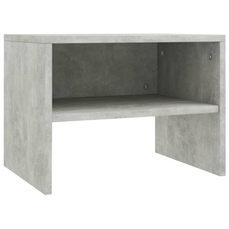 vidaXL Comodino Grigio Cemento 40x30x30 cm in Truciolato 
