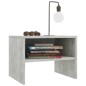 vidaXL Comodino Grigio Cemento 40x30x30 cm in Truciolato 