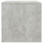 vidaXL Comodino Grigio Cemento 40x30x30 cm in Truciolato 
